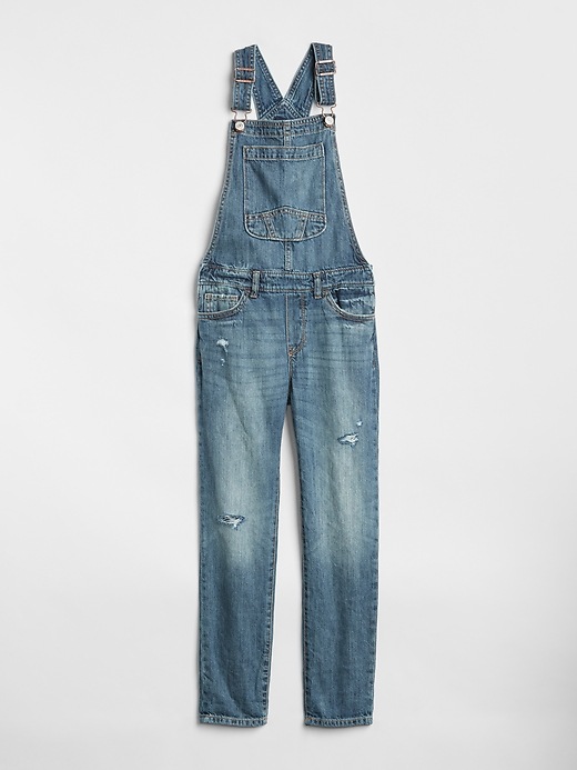 Image number 4 showing, Kids Distressed Overalls
