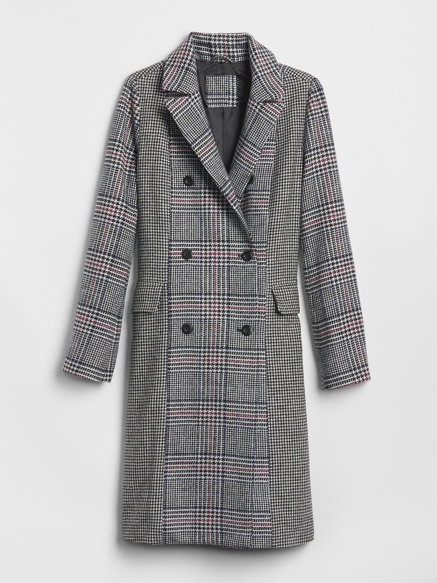 Long Plaid Coat with Pockets in 6 Colors