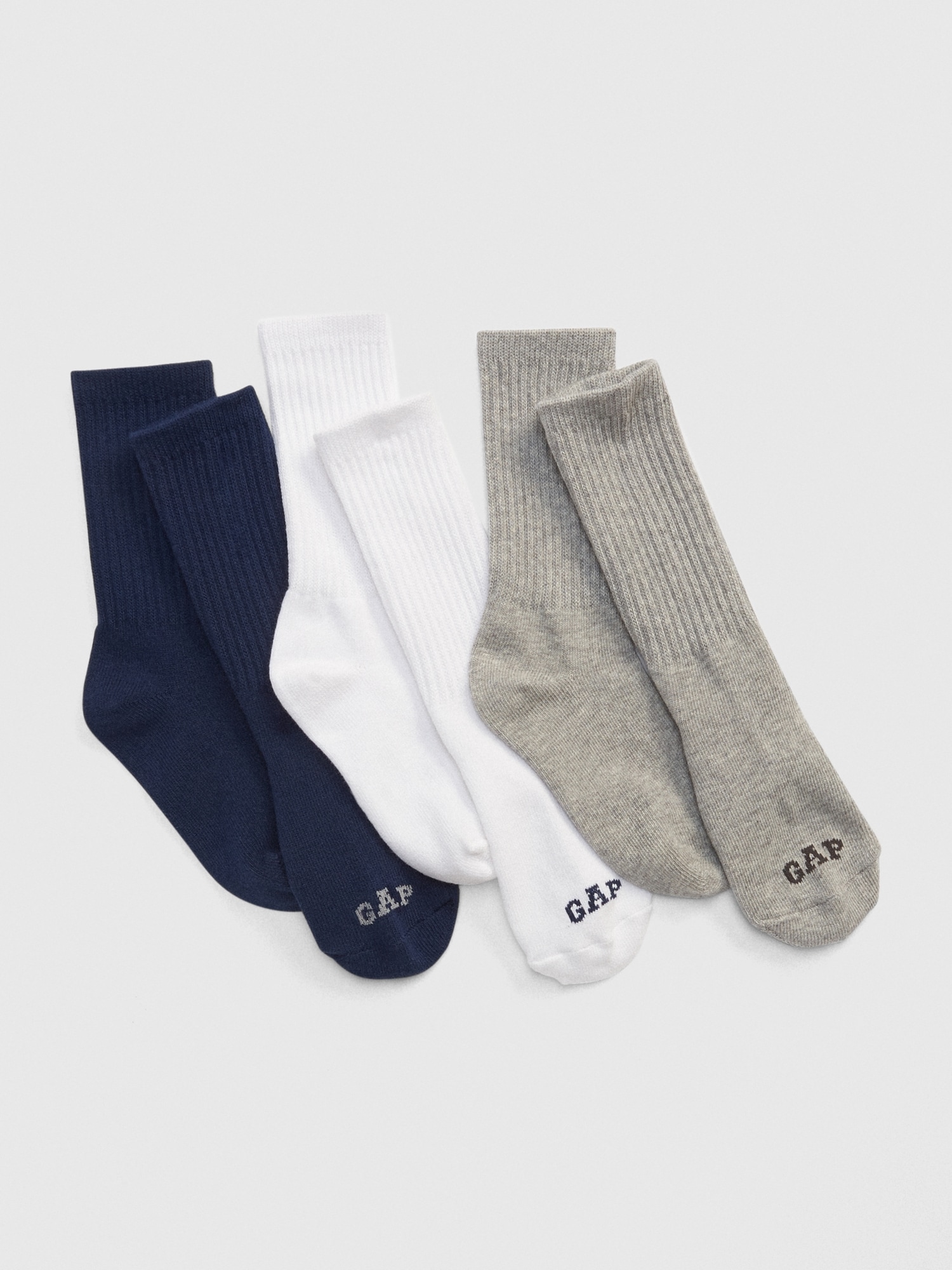 Kids Crew Socks (3-Pairs)