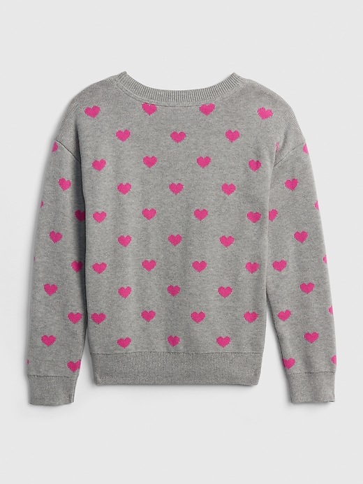 Image number 3 showing, Heart Print Sweater