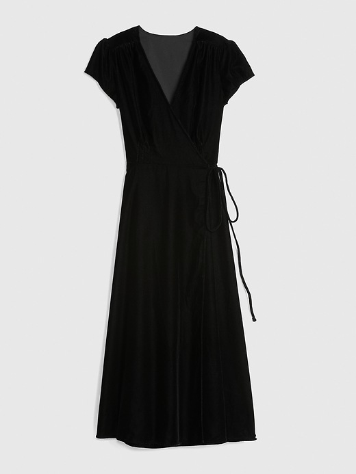 Image number 6 showing, Velvet Midi Wrap Dress