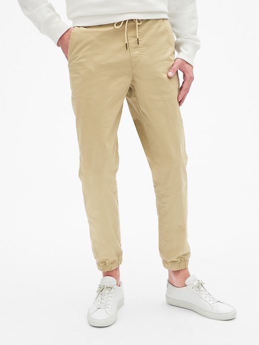 Twill Jogger Pants with GapFlex