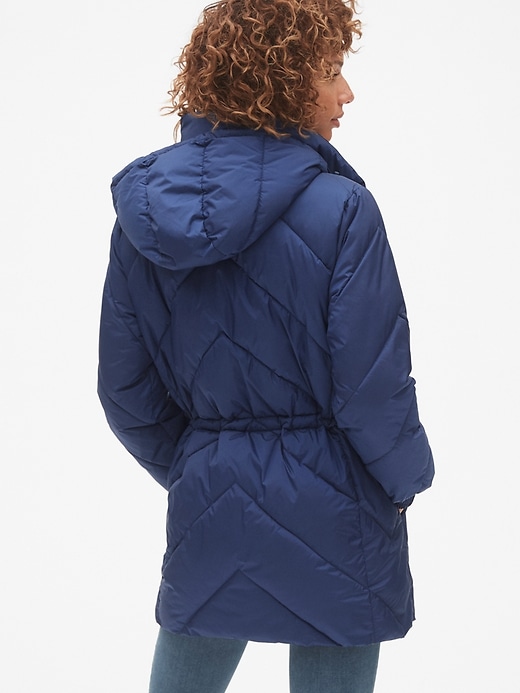 Image number 2 showing, ColdControl Elongated Puffer Jacket with Cinched-Waist