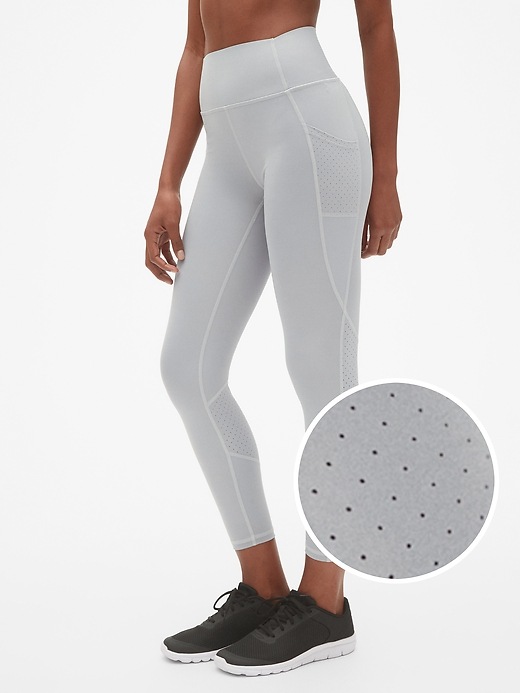 View large product image 1 of 7. GapFit High Rise Perforated Pocket 7/8 Leggings in Sculpt Revolution