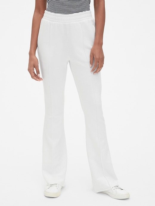 View large product image 1 of 1. Flare Pintuck Track Pants in French Terry