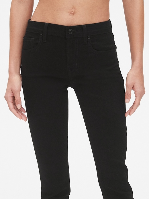 Image number 5 showing, Mid Rise True Skinny Jeans