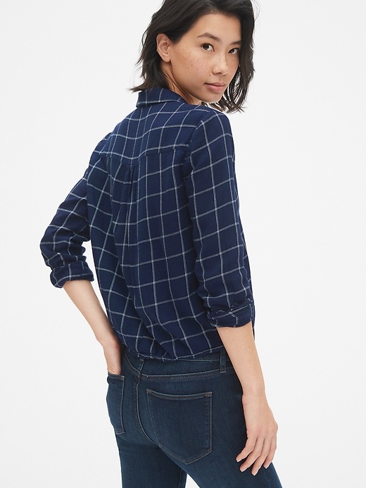 Image number 2 showing, Plaid Wrap-Front Shirt