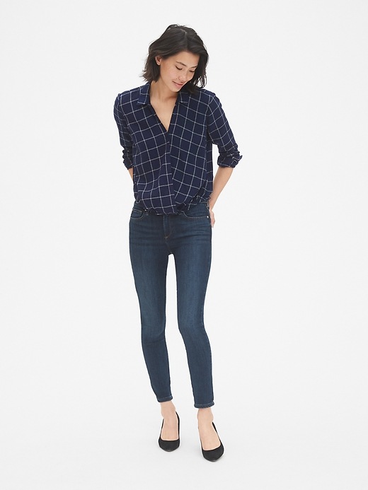 Image number 3 showing, Plaid Wrap-Front Shirt
