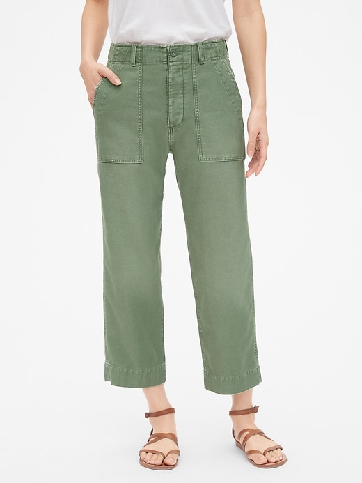 Image number 10 showing, High Rise Straight Crop Chinos