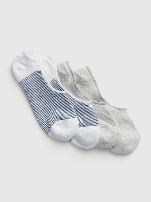 View large product image 1 of 1. Stripe No-Show Sneaker Socks (2-Pack)