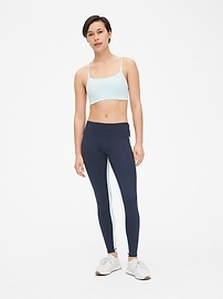 View large product image 5 of 7. GapFit Side-Stripe Panel Full Length Leggings in Eclipse