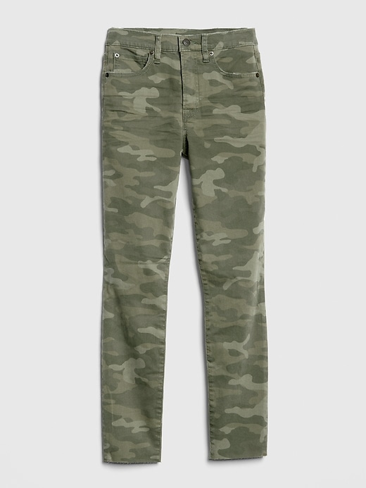 Image number 6 showing, High Rise True Skinny Ankle Jeans in Camo with Secret Smoothing Pockets