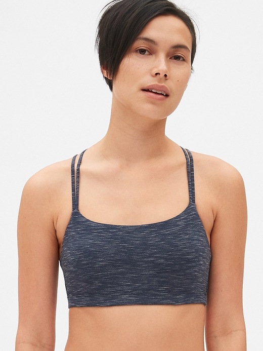 View large product image 1 of 1. GapFit Breathe Low Support Strappy Sports Bra