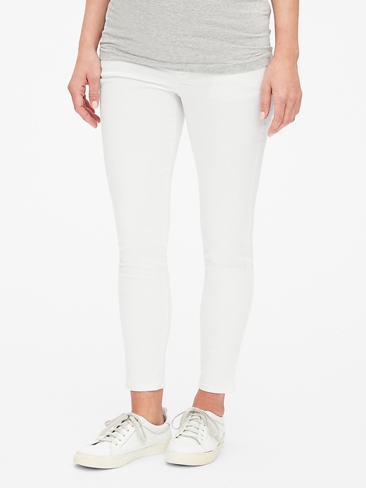 Image number 1 showing, Maternity Full Panel True Skinny Ankle Jeans