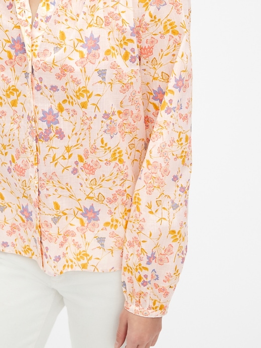 Image number 5 showing, Floral Print Blouson Sleeve Top
