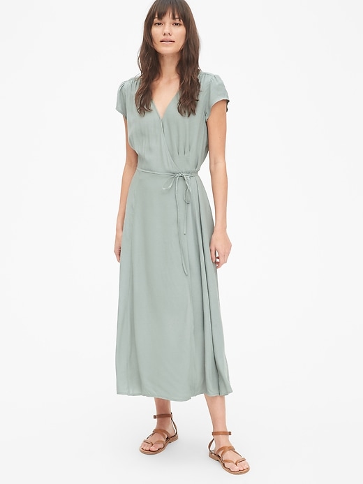View large product image 1 of 1. Midi Wrap Dress