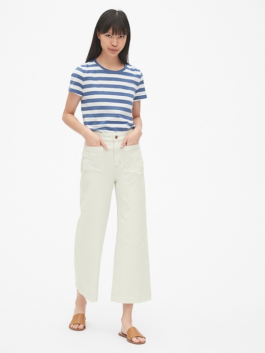 Image number 3 showing, High Rise Mariner Wide-Leg Jeans