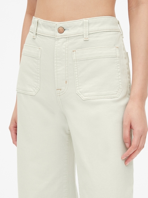 Image number 5 showing, High Rise Mariner Wide-Leg Jeans