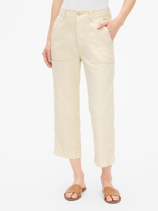 Image number 9 showing, High Rise Straight Crop Chinos