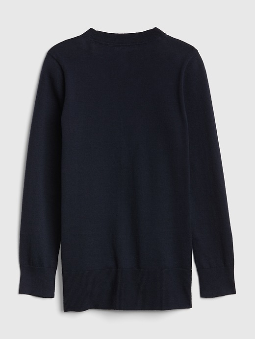 Image number 3 showing, Kids Uniform Cardigan Sweater