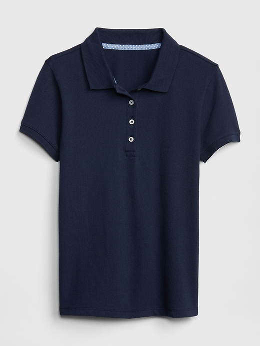 Image number 1 showing, Kids Uniform Stretch Short Sleeve Polo Shirt