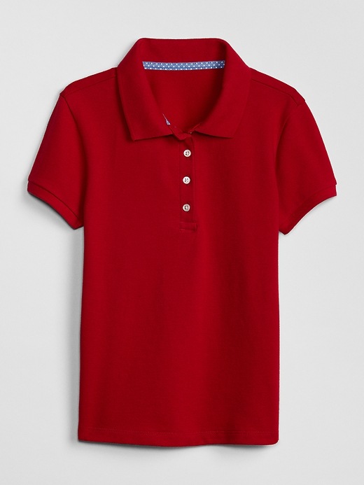 Image number 7 showing, Kids Uniform Stretch Short Sleeve Polo Shirt