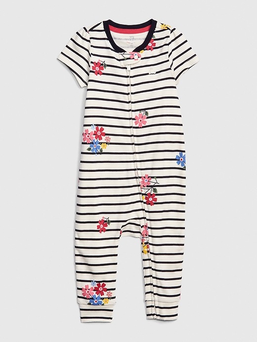 View large product image 1 of 3. Baby Print Short Sleeve One-Piece