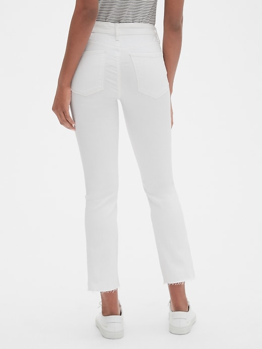 Image number 2 showing, Mid Rise Crop Kick Jeans