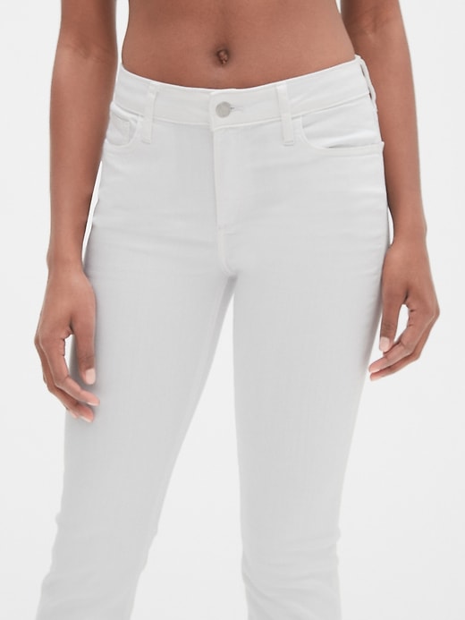 Image number 5 showing, Mid Rise Crop Kick Jeans