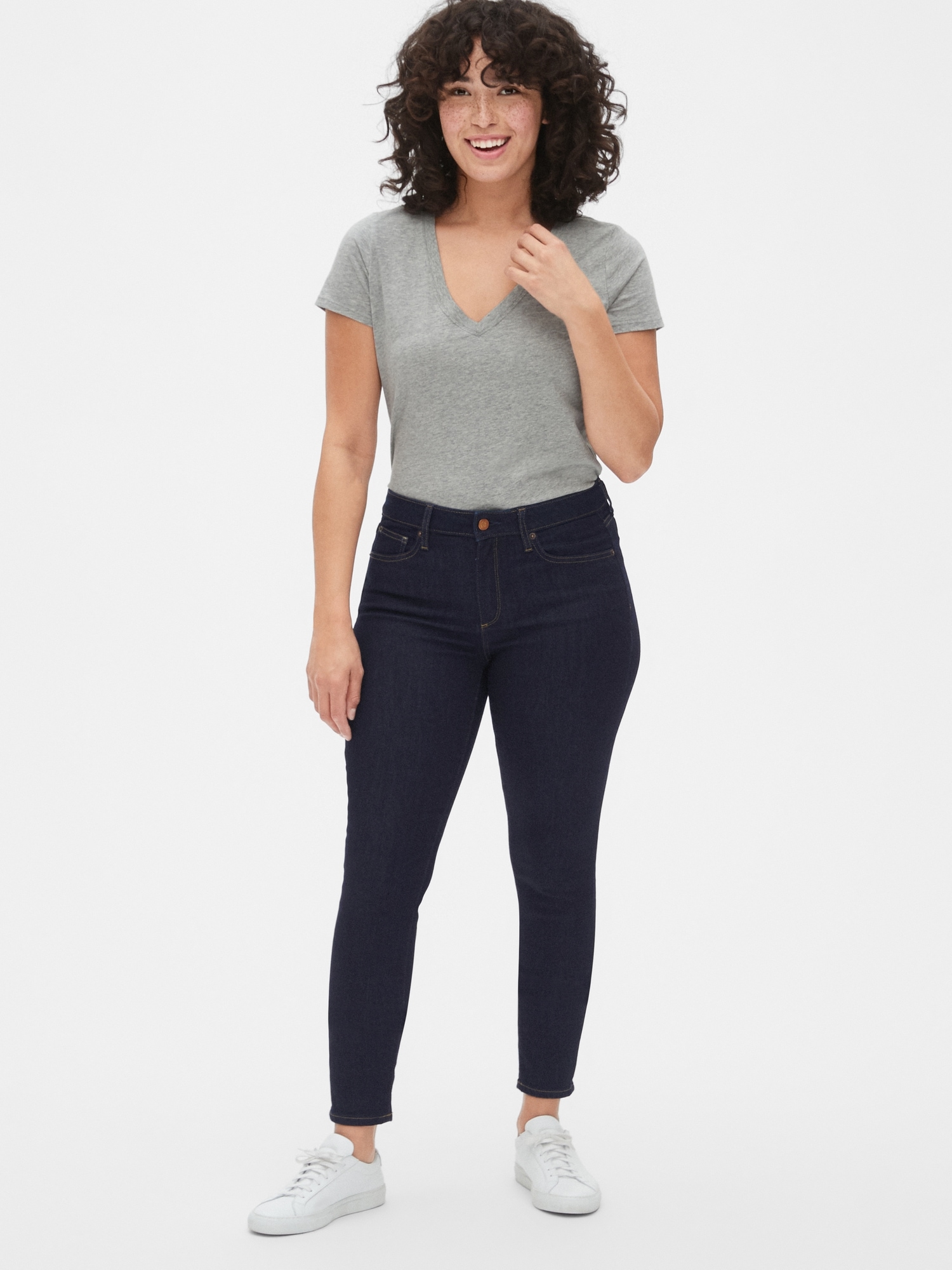 gap mid rise curvy true skinny jeans