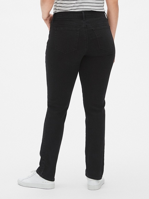 Image number 2 showing, Mid Rise Straight Jeans with Washwell&#153
