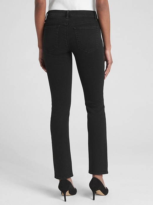 Image number 8 showing, Mid Rise Straight Jeans with Washwell&#153