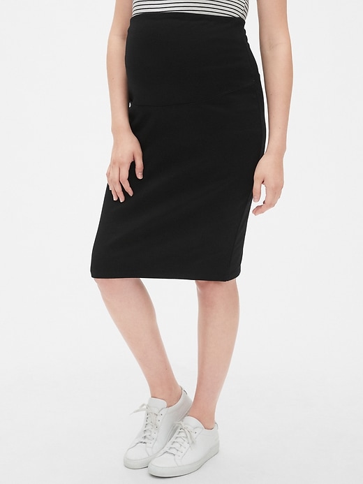 Image number 1 showing, Maternity Full Panel Pencil Skirt