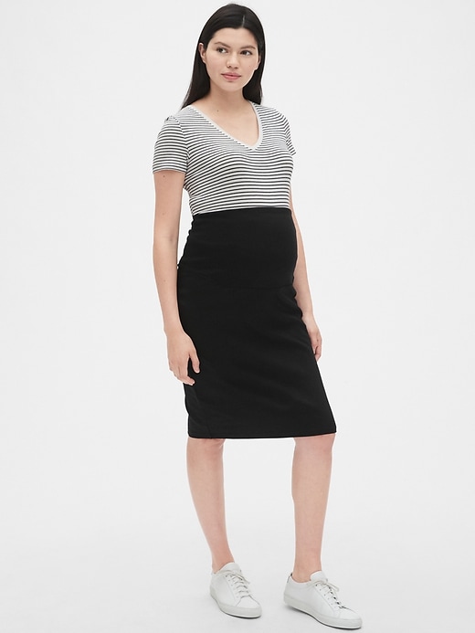 Image number 3 showing, Maternity Full Panel Pencil Skirt