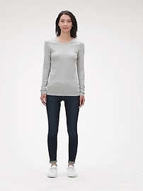 Gap Women's Modern Crewneck T-Shirt Heather Grey Size XS