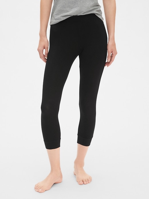 View large product image 1 of 1. Pure Body Crop Sleep Leggings