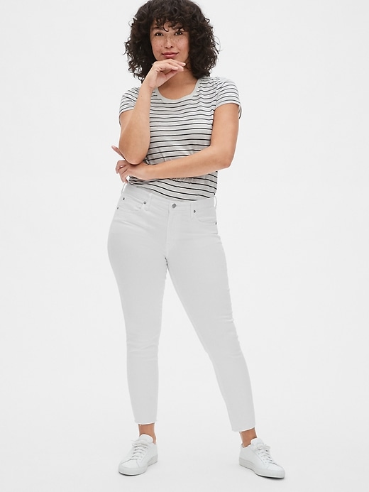 Image number 7 showing, Mid Rise True Skinny Ankle Jeans