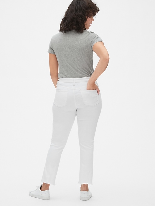 Image number 8 showing, Mid Rise Crop Kick Jeans