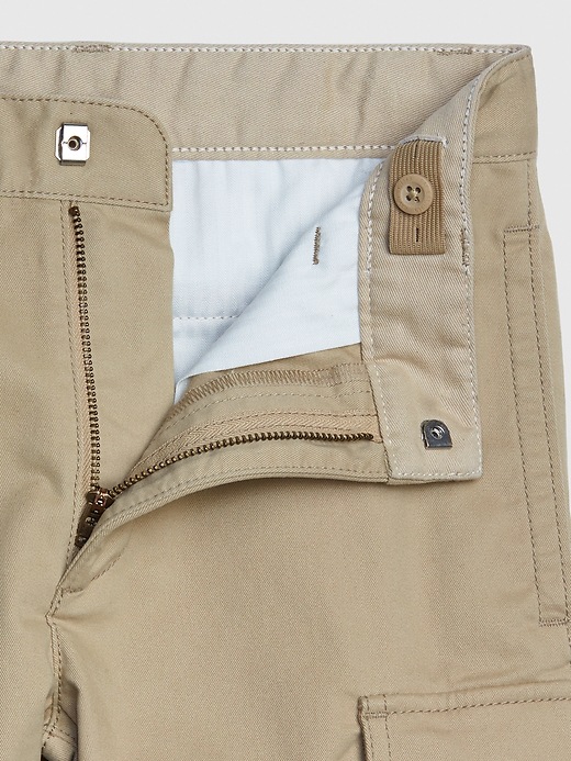 Image number 4 showing, Kids Uniform Cargo Shorts with Gap Shield