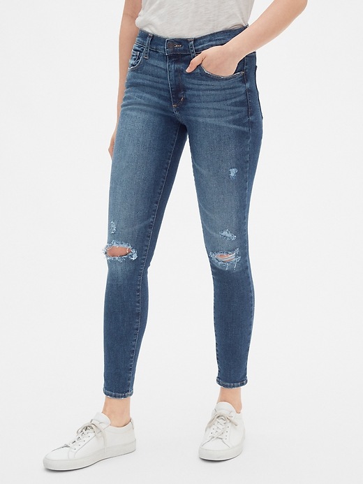 Mid Rise Distressed Favorite Jeggings