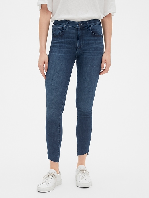 Image number 1 showing, Mid Rise Favorite Jeggings with Raw Hem