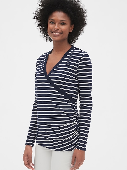 View large product image 1 of 1. Maternity Crossover Nursing Top