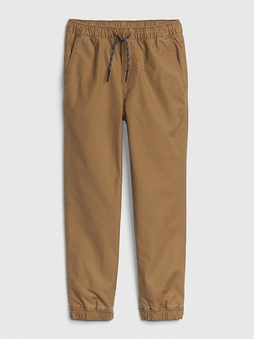 View large product image 1 of 1. Kids Stretch Khaki Joggers