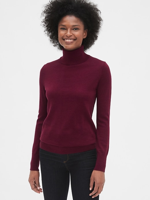 Image number 10 showing, Turtleneck Sweater in Merino Wool