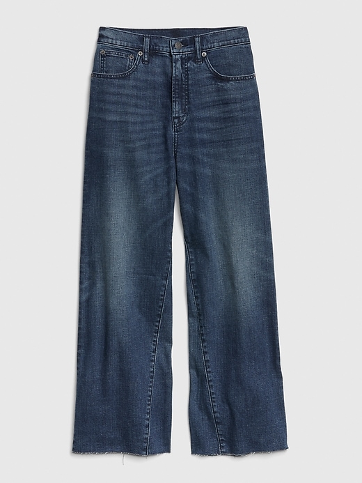 Image number 6 showing, High Rise Wide-Leg Crop Jeans with Secret Smoothing Pockets