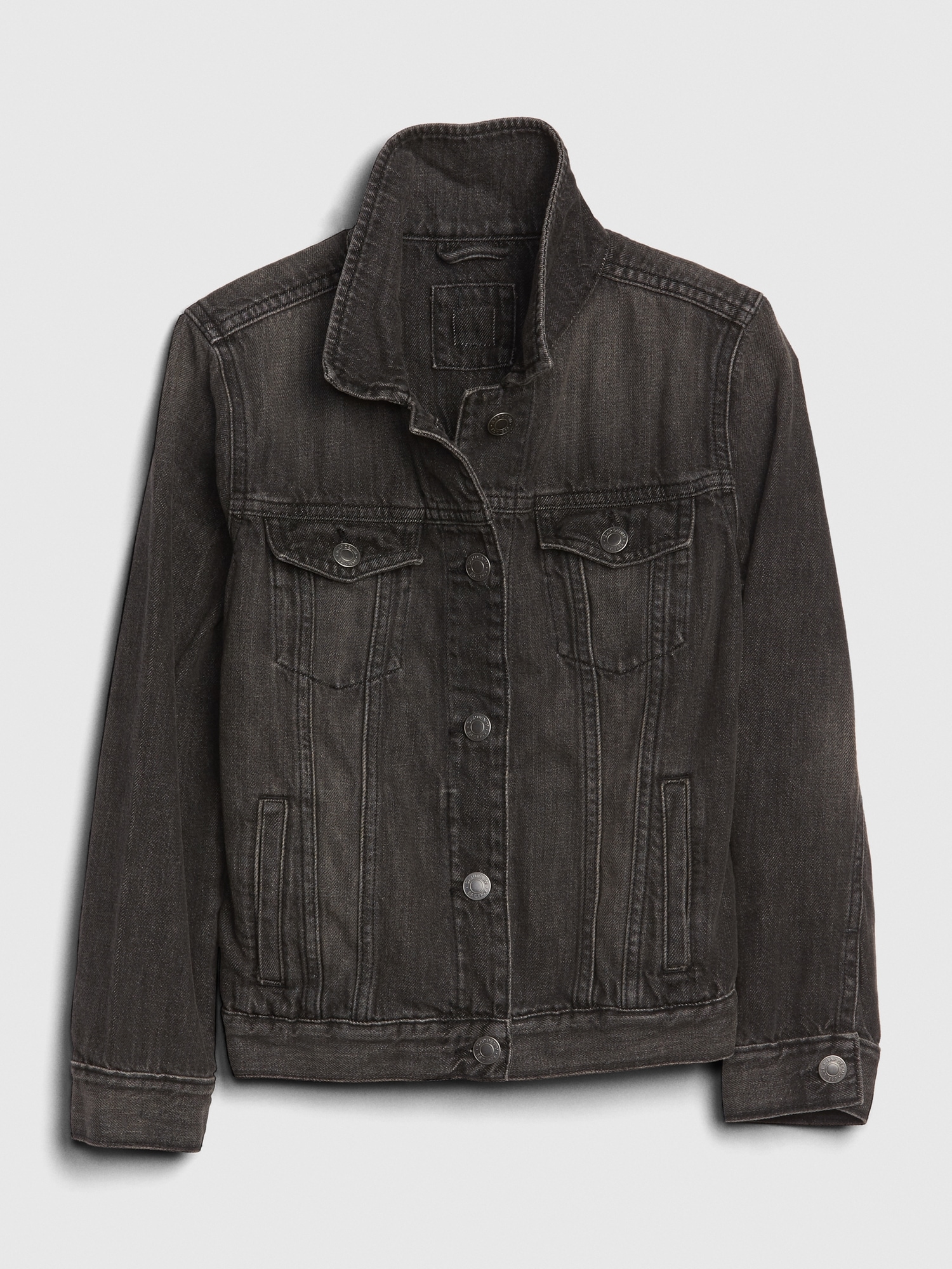 kids black denim jacket