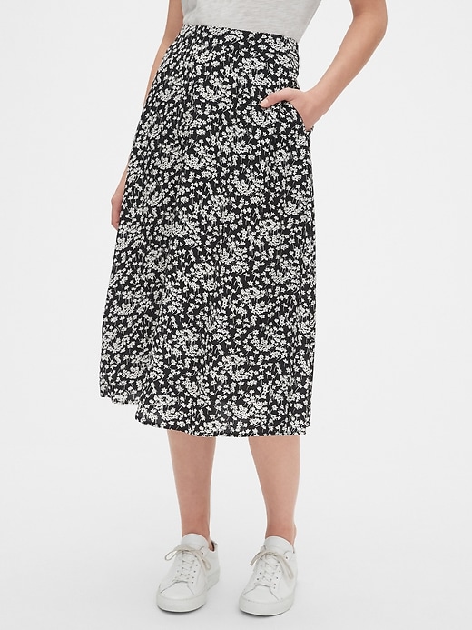 Image number 7 showing, Print Midi Skirt