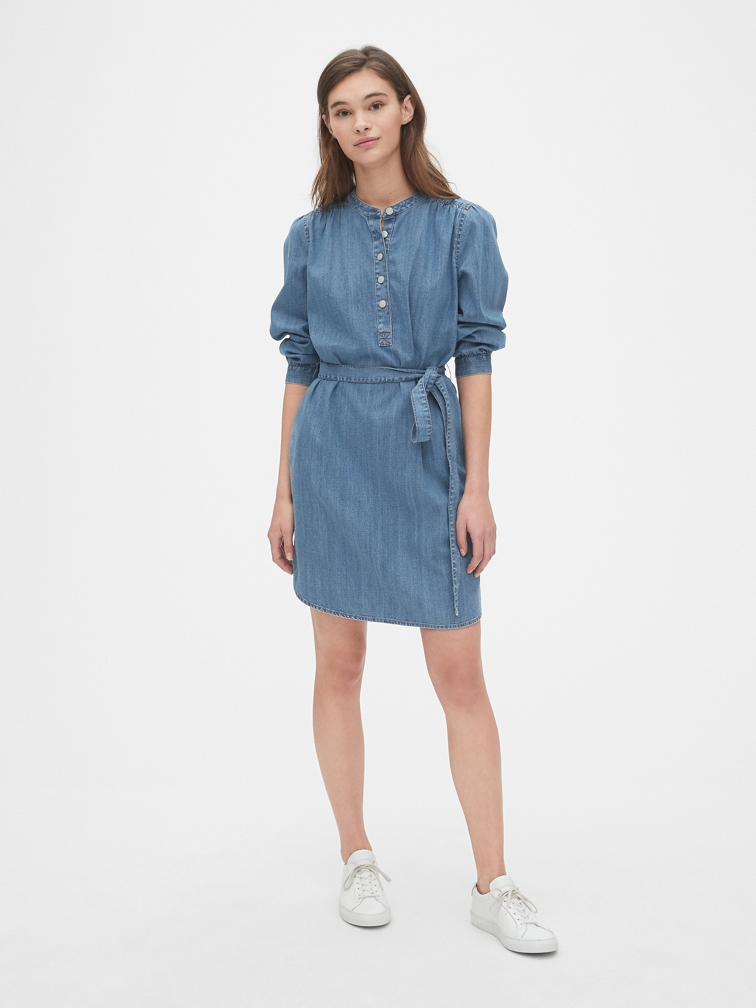 denim shirt dress gap