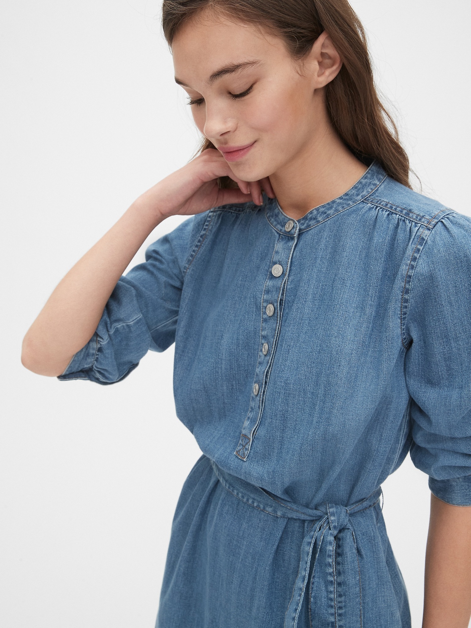 denim shirt dress gap
