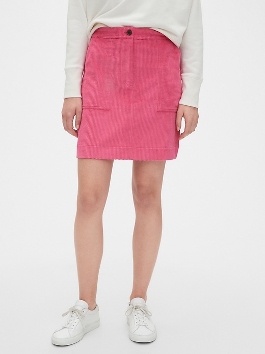 Image number 1 showing, Corduroy Mini Skirt